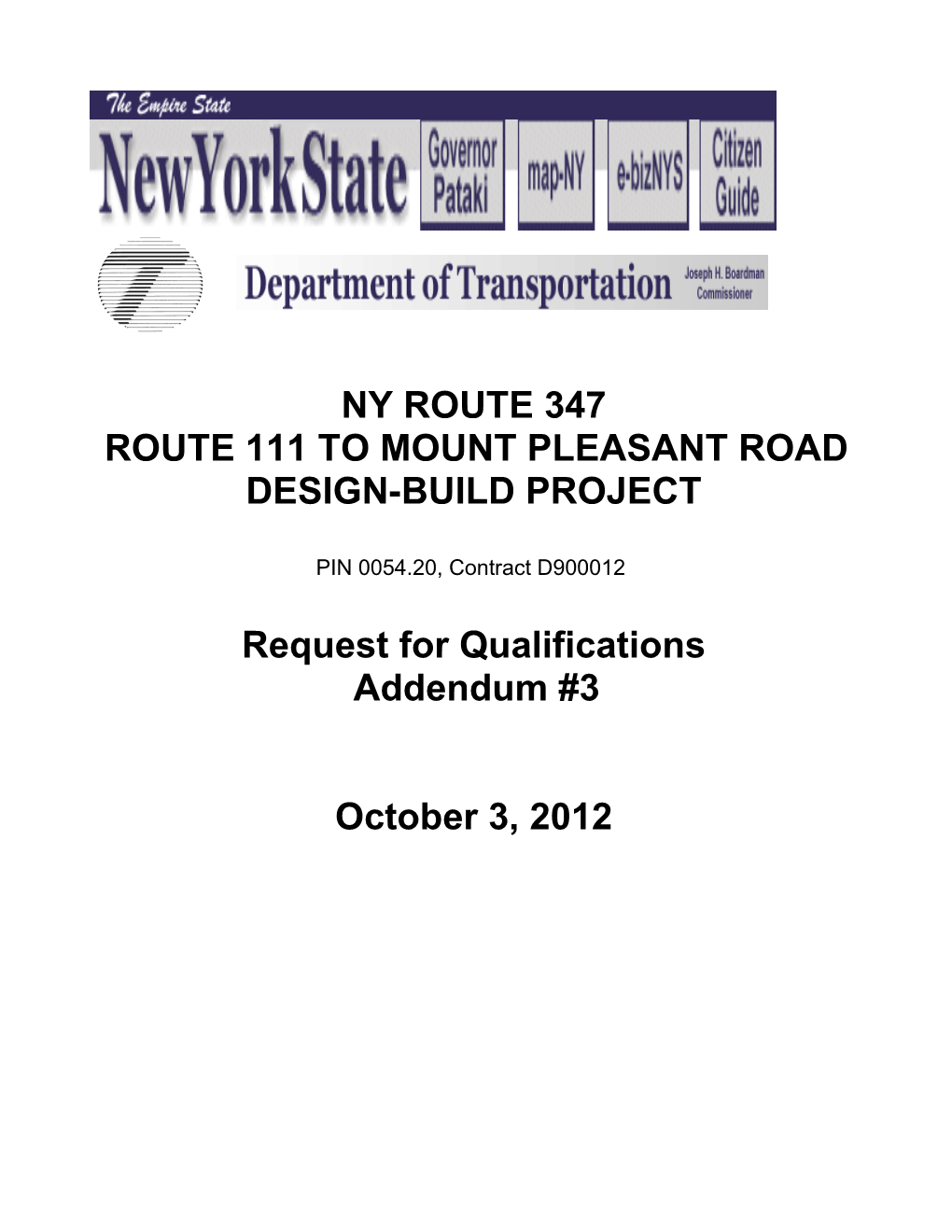 New York State Department of Transportation s3