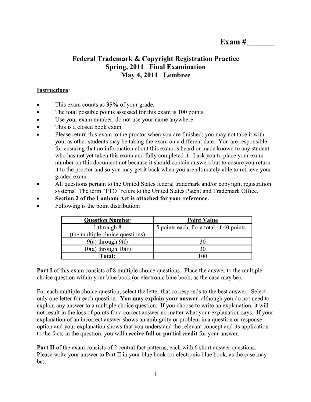 Federal Trademark & Copyright Registration Practice