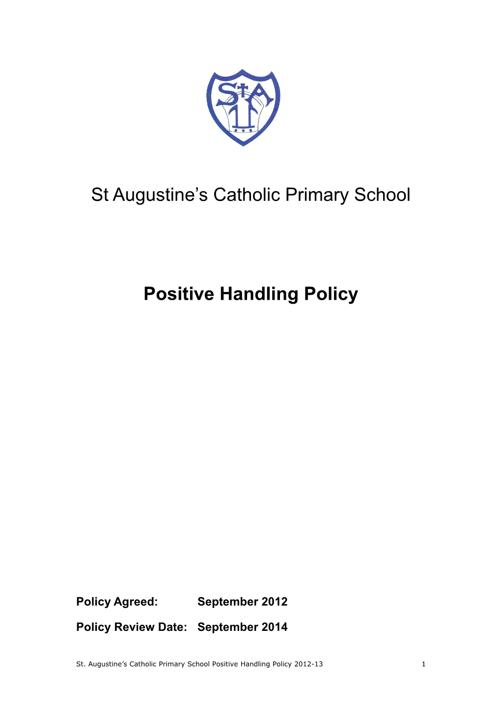 Positive Handling Policy
