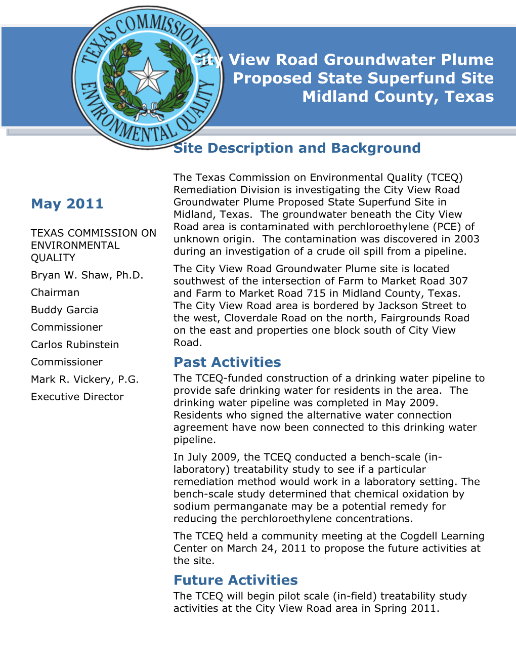 Texas Commission on Environmental Quality s13