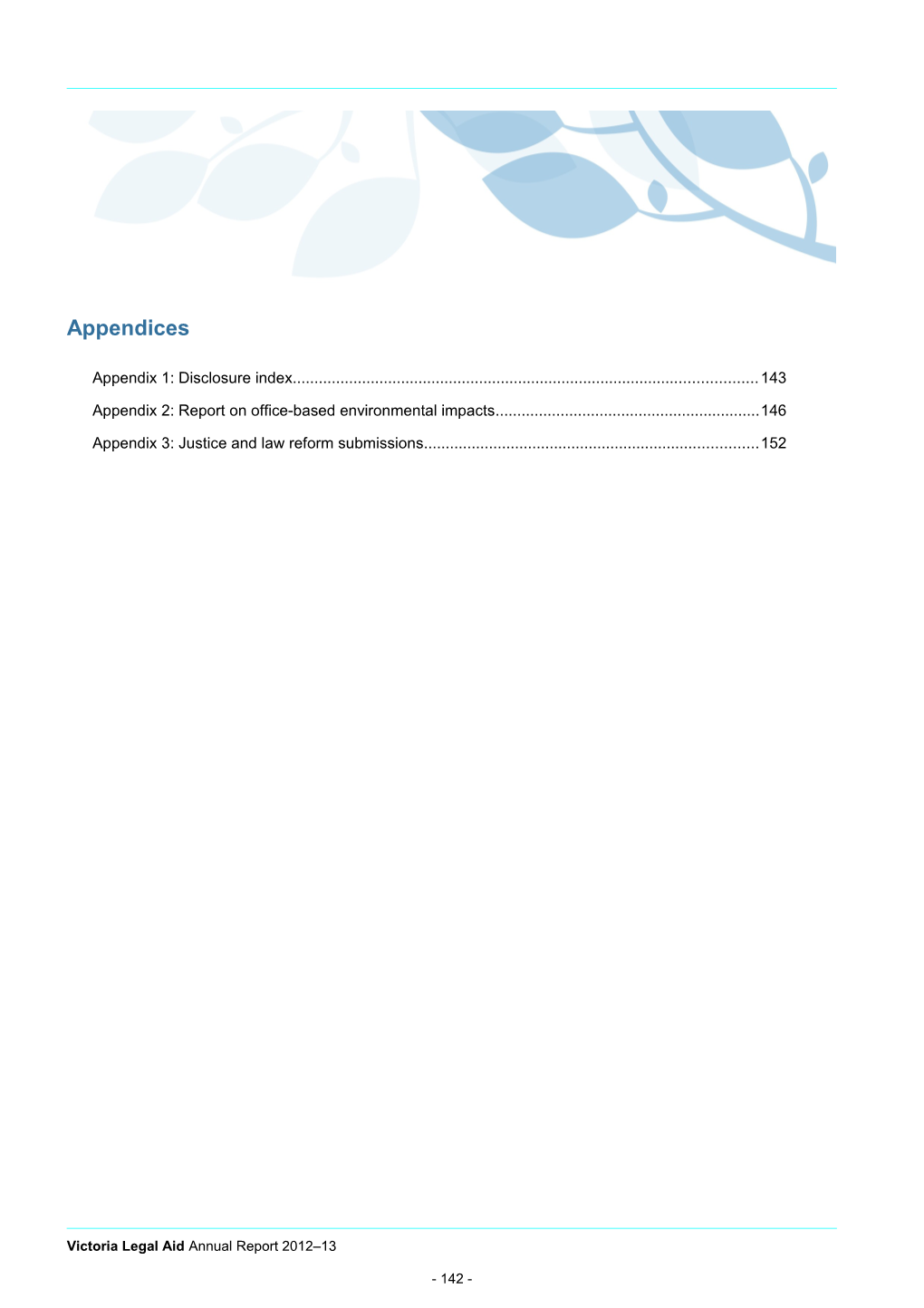 Appendix 2: Report on Office-Based Environmental Impacts