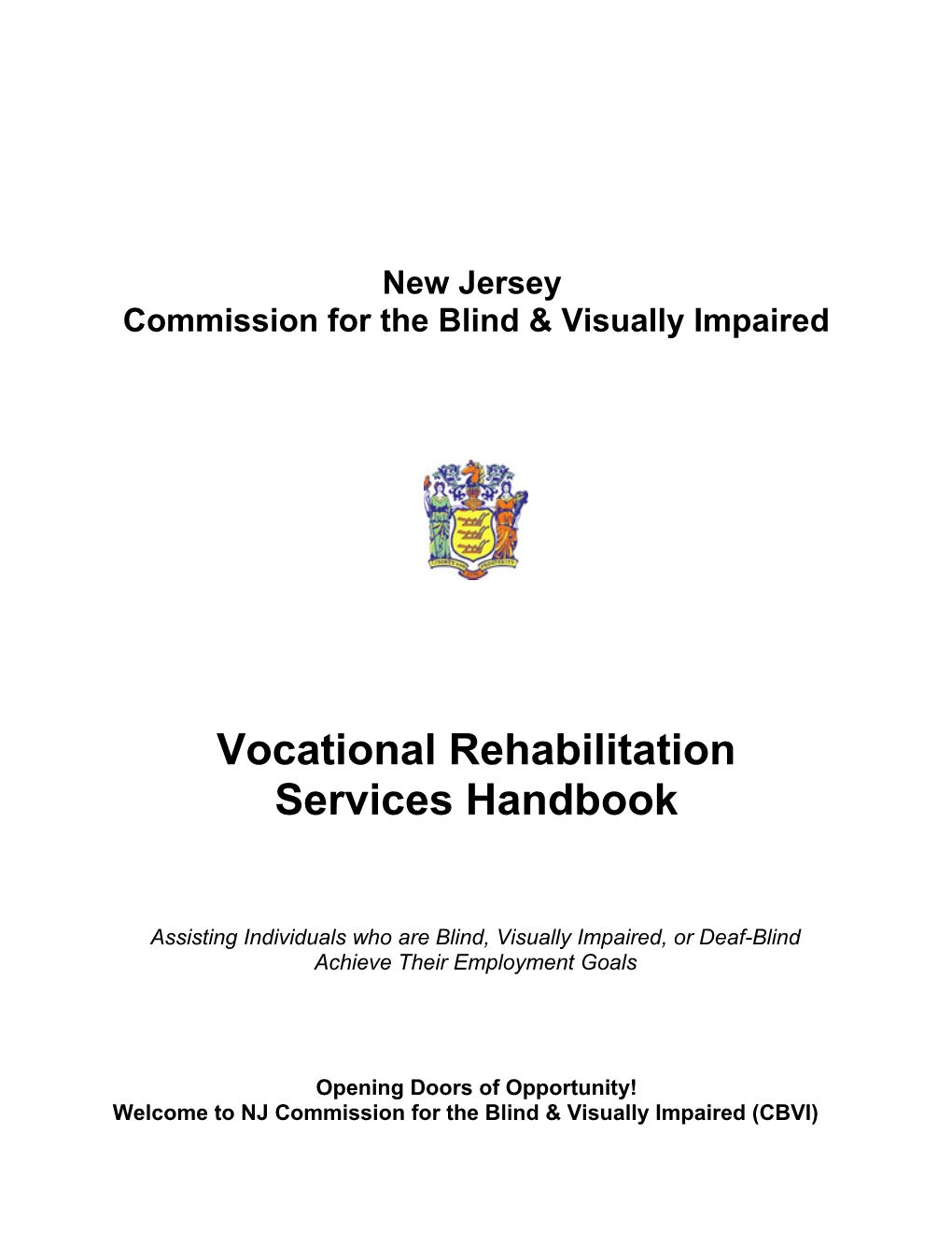 Vocational Rehabilitation Services Handbook