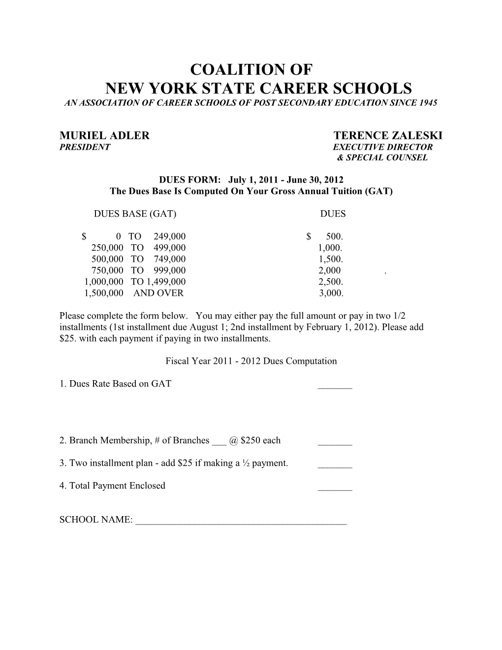 New York State Career Schools