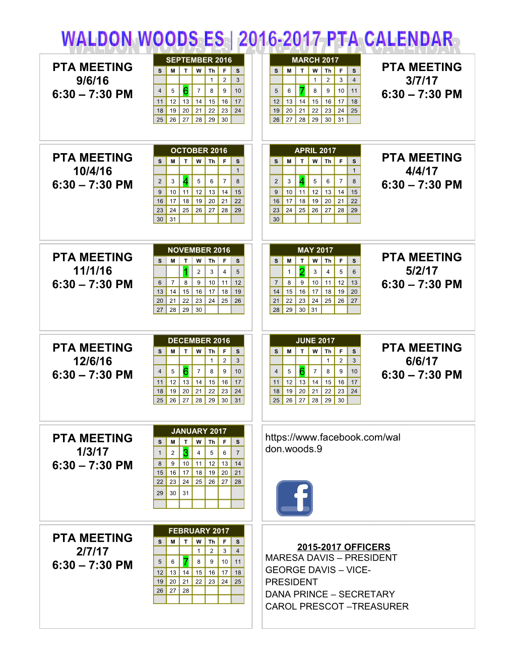 2016-17 School Calendar - Calendarlabs.Com